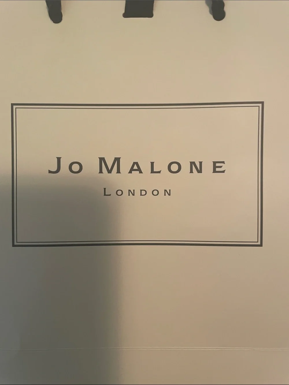 Jo Malone Cream Gift Bag with Black Rope Handles